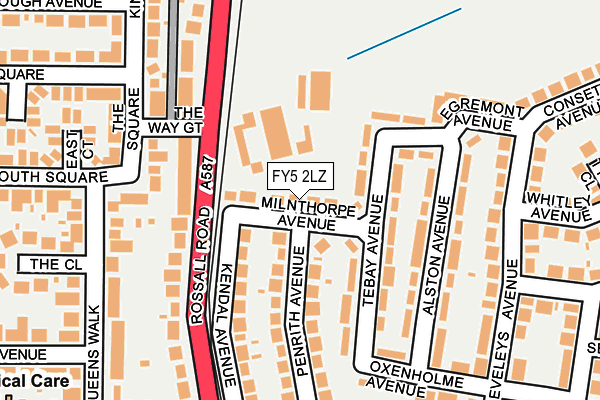 FY5 2LZ map - OS OpenMap – Local (Ordnance Survey)