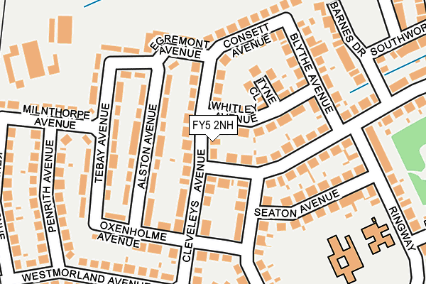 FY5 2NH map - OS OpenMap – Local (Ordnance Survey)