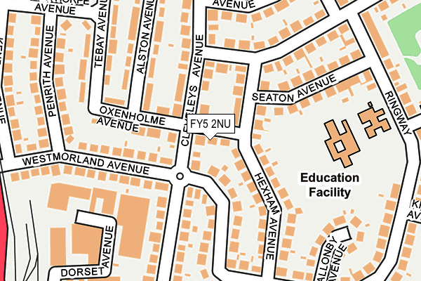 FY5 2NU map - OS OpenMap – Local (Ordnance Survey)