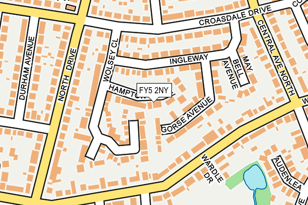 FY5 2NY map - OS OpenMap – Local (Ordnance Survey)