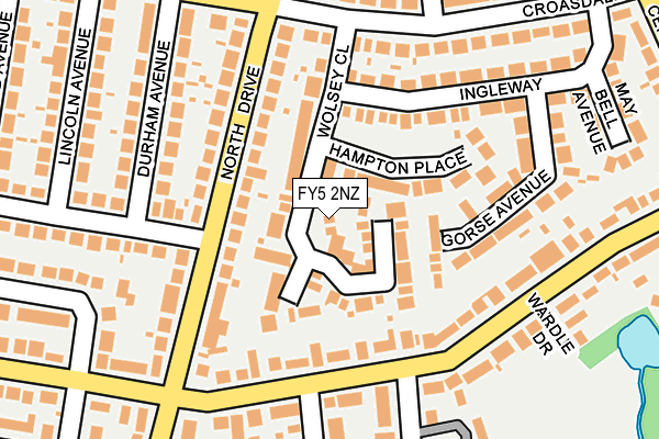 FY5 2NZ map - OS OpenMap – Local (Ordnance Survey)