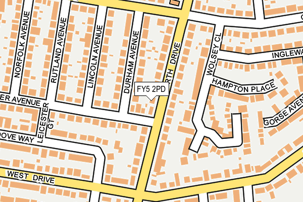 FY5 2PD map - OS OpenMap – Local (Ordnance Survey)