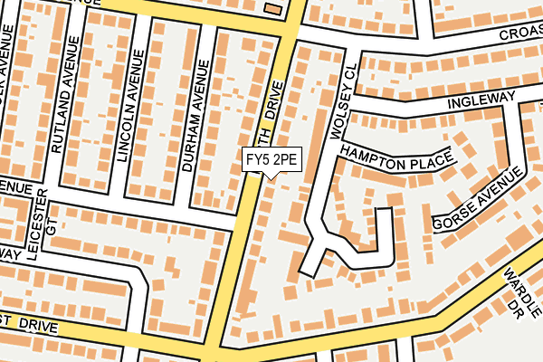 FY5 2PE map - OS OpenMap – Local (Ordnance Survey)