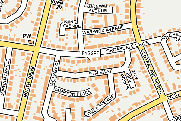 FY5 2PF map - OS OpenMap – Local (Ordnance Survey)