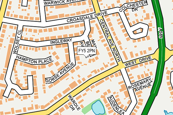 FY5 2PN map - OS OpenMap – Local (Ordnance Survey)