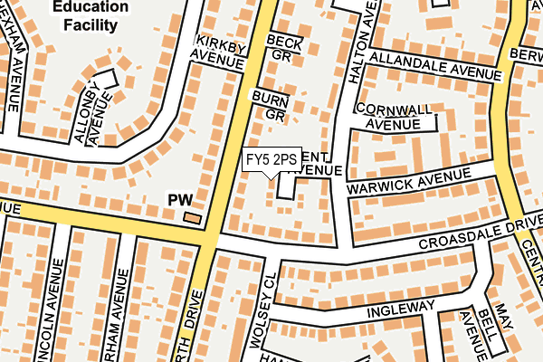 FY5 2PS map - OS OpenMap – Local (Ordnance Survey)