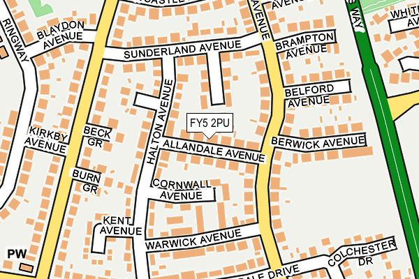 FY5 2PU map - OS OpenMap – Local (Ordnance Survey)