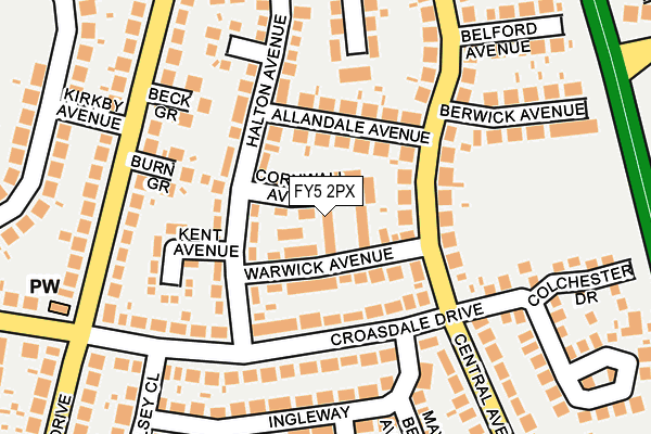 FY5 2PX map - OS OpenMap – Local (Ordnance Survey)