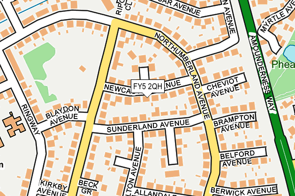 FY5 2QH map - OS OpenMap – Local (Ordnance Survey)