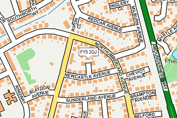 FY5 2QJ map - OS OpenMap – Local (Ordnance Survey)