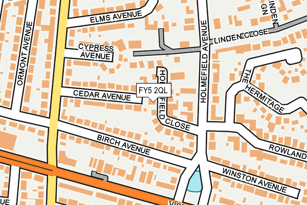 FY5 2QL map - OS OpenMap – Local (Ordnance Survey)