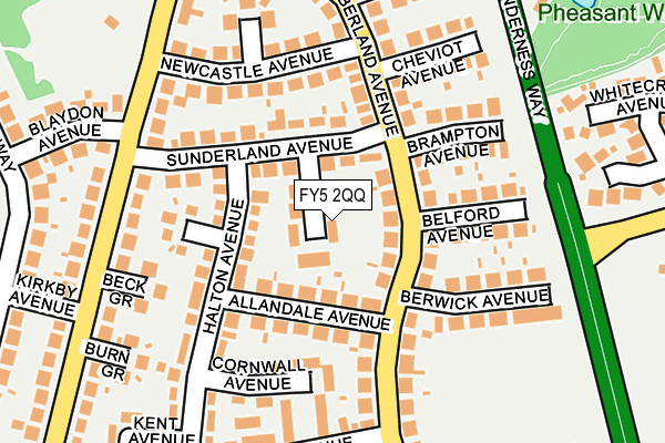 FY5 2QQ map - OS OpenMap – Local (Ordnance Survey)