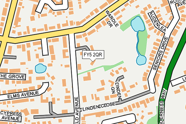 FY5 2QR map - OS OpenMap – Local (Ordnance Survey)