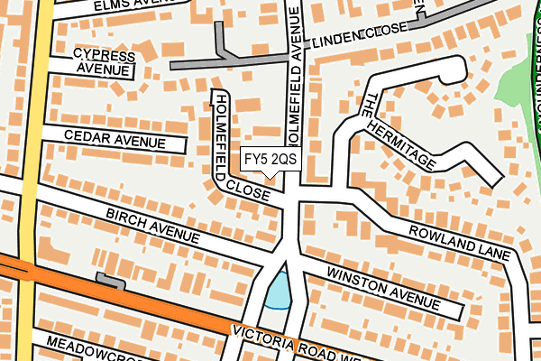 FY5 2QS map - OS OpenMap – Local (Ordnance Survey)