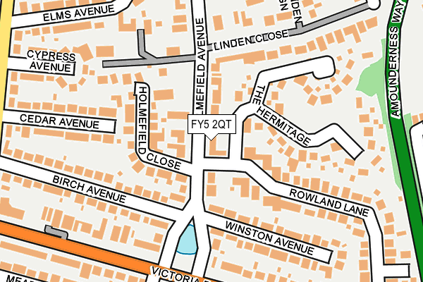 FY5 2QT map - OS OpenMap – Local (Ordnance Survey)
