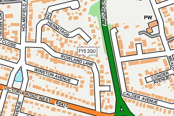 FY5 2QU map - OS OpenMap – Local (Ordnance Survey)
