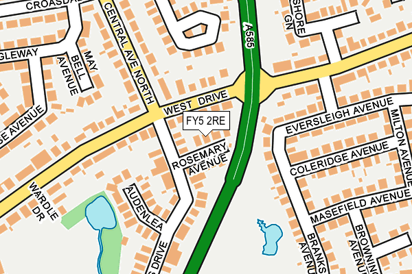 FY5 2RE map - OS OpenMap – Local (Ordnance Survey)