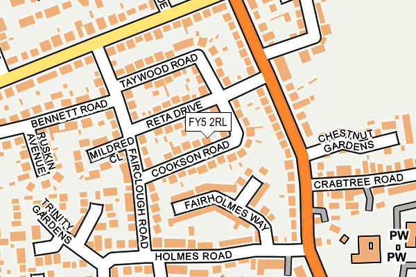 FY5 2RL map - OS OpenMap – Local (Ordnance Survey)