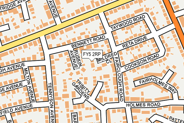 FY5 2RP map - OS OpenMap – Local (Ordnance Survey)