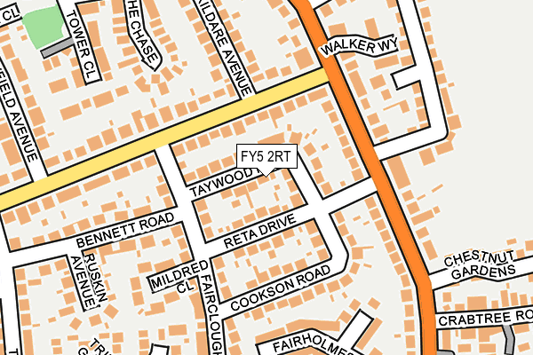 FY5 2RT map - OS OpenMap – Local (Ordnance Survey)