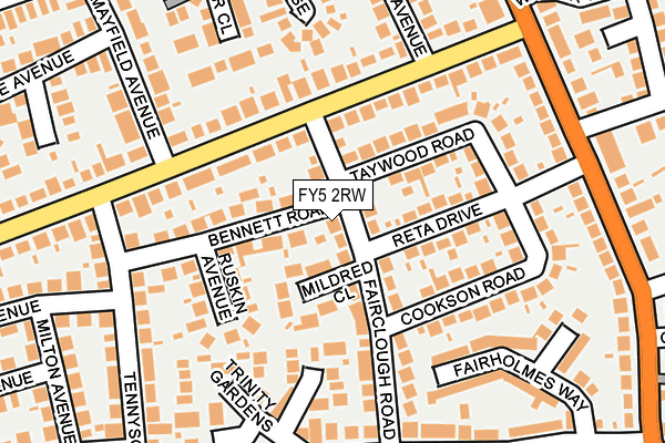 FY5 2RW map - OS OpenMap – Local (Ordnance Survey)
