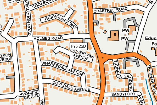 FY5 2SD map - OS OpenMap – Local (Ordnance Survey)