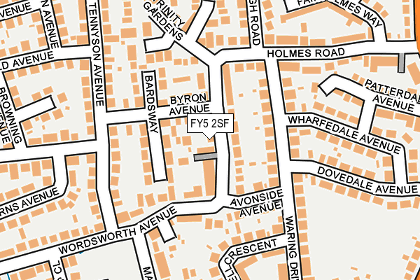 Map of FYLDE PROPERTY FINDER LTD at local scale