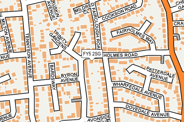FY5 2SG map - OS OpenMap – Local (Ordnance Survey)