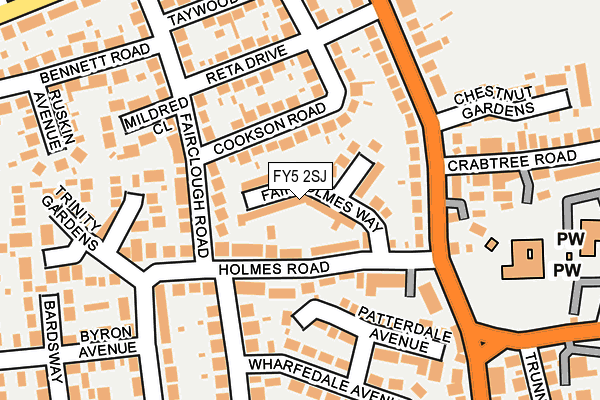 FY5 2SJ map - OS OpenMap – Local (Ordnance Survey)