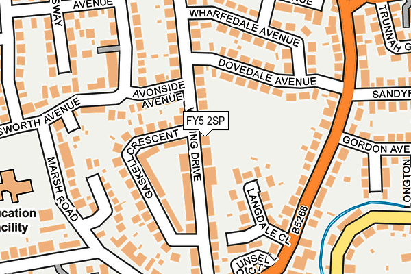 FY5 2SP map - OS OpenMap – Local (Ordnance Survey)