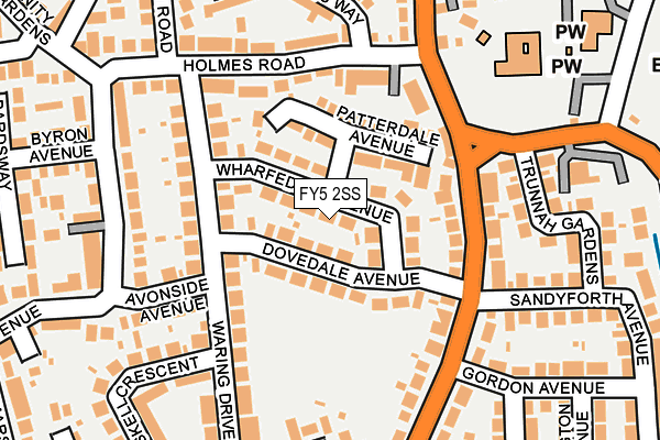 FY5 2SS map - OS OpenMap – Local (Ordnance Survey)