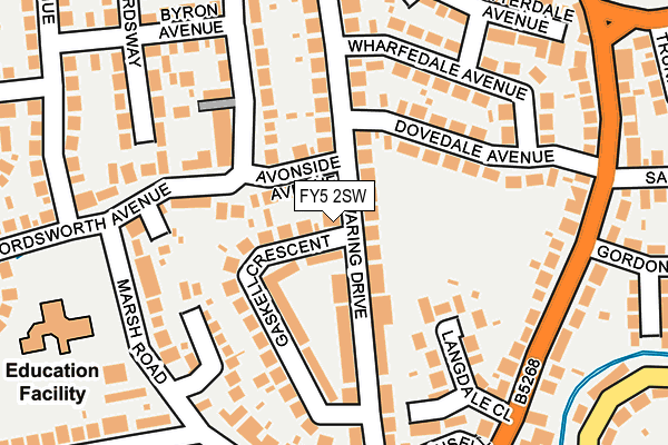 FY5 2SW map - OS OpenMap – Local (Ordnance Survey)