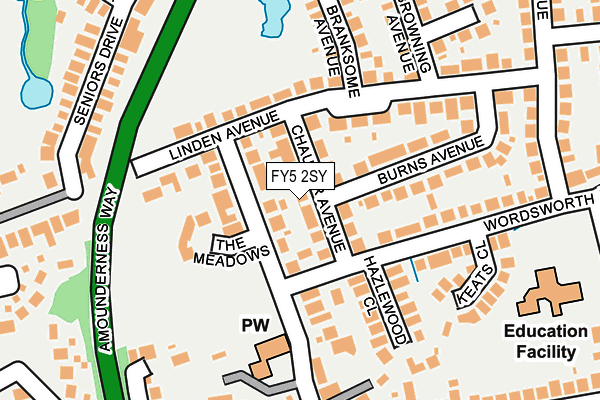 FY5 2SY map - OS OpenMap – Local (Ordnance Survey)