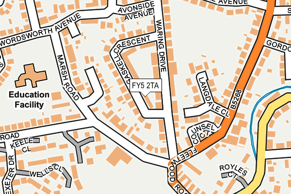 FY5 2TA map - OS OpenMap – Local (Ordnance Survey)