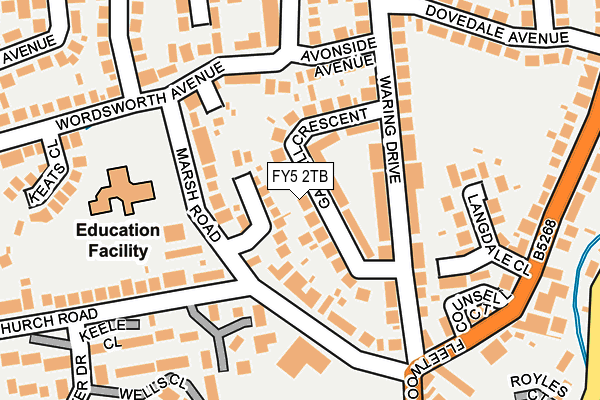 FY5 2TB map - OS OpenMap – Local (Ordnance Survey)