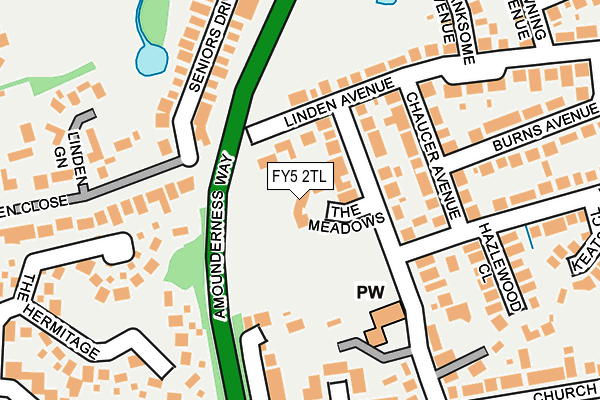FY5 2TL map - OS OpenMap – Local (Ordnance Survey)