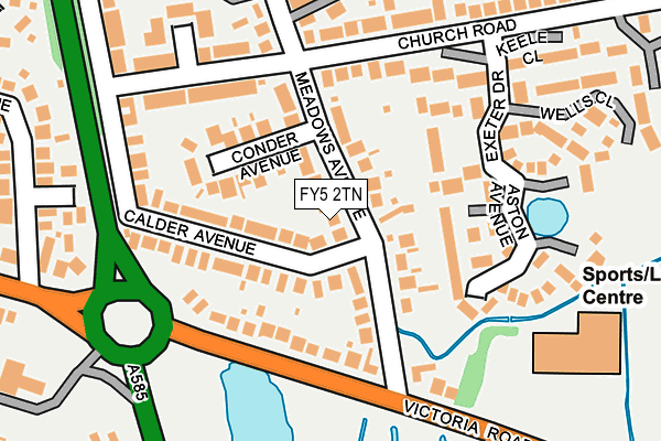 FY5 2TN map - OS OpenMap – Local (Ordnance Survey)