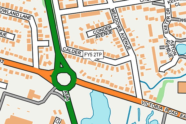 FY5 2TP map - OS OpenMap – Local (Ordnance Survey)