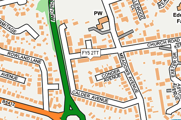 FY5 2TT map - OS OpenMap – Local (Ordnance Survey)