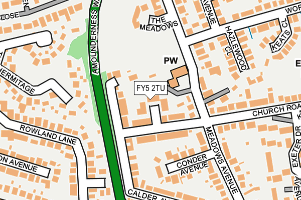 FY5 2TU map - OS OpenMap – Local (Ordnance Survey)