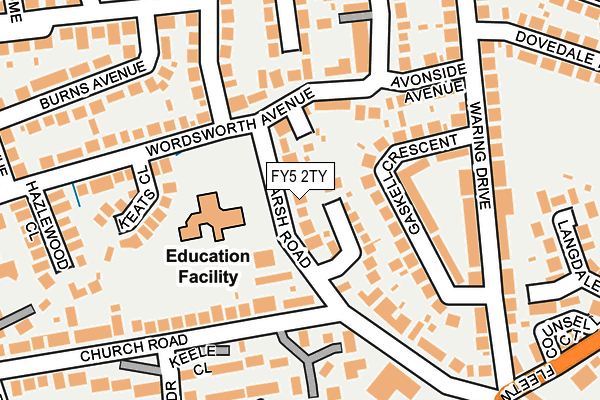 FY5 2TY map - OS OpenMap – Local (Ordnance Survey)