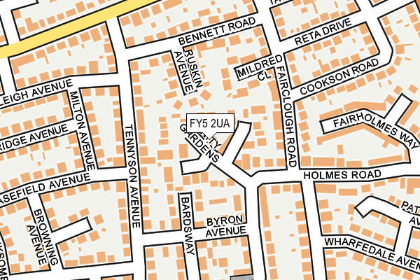 FY5 2UA map - OS OpenMap – Local (Ordnance Survey)