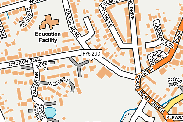 FY5 2UD map - OS OpenMap – Local (Ordnance Survey)