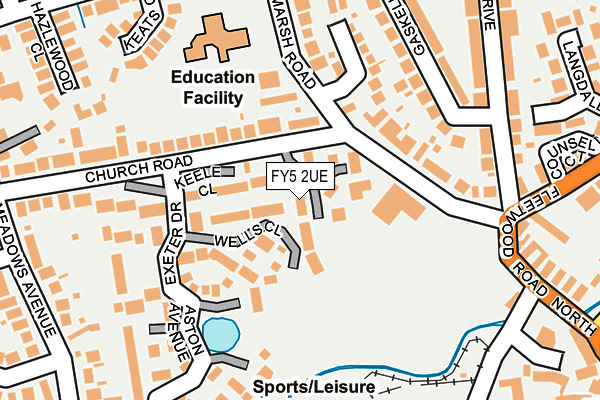 FY5 2UE map - OS OpenMap – Local (Ordnance Survey)