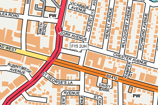 FY5 2UH map - OS OpenMap – Local (Ordnance Survey)