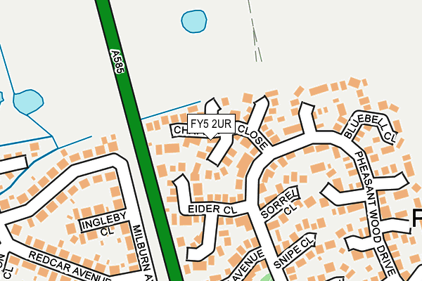 FY5 2UR map - OS OpenMap – Local (Ordnance Survey)