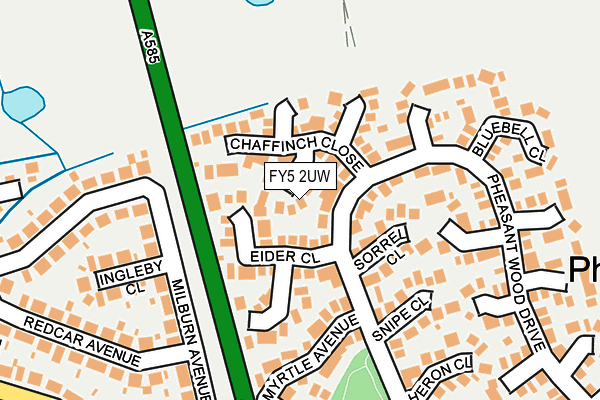 FY5 2UW map - OS OpenMap – Local (Ordnance Survey)