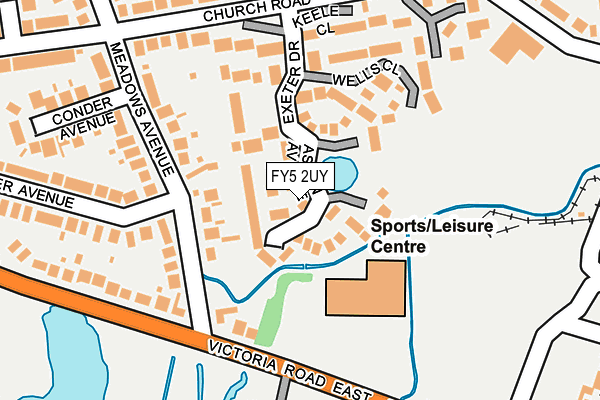 FY5 2UY map - OS OpenMap – Local (Ordnance Survey)