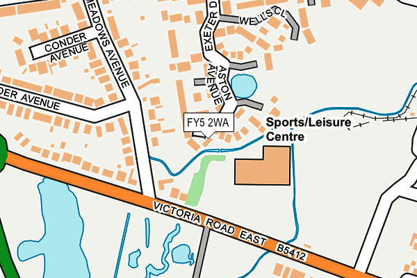 FY5 2WA map - OS OpenMap – Local (Ordnance Survey)