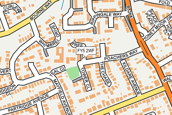 FY5 2WF map - OS OpenMap – Local (Ordnance Survey)